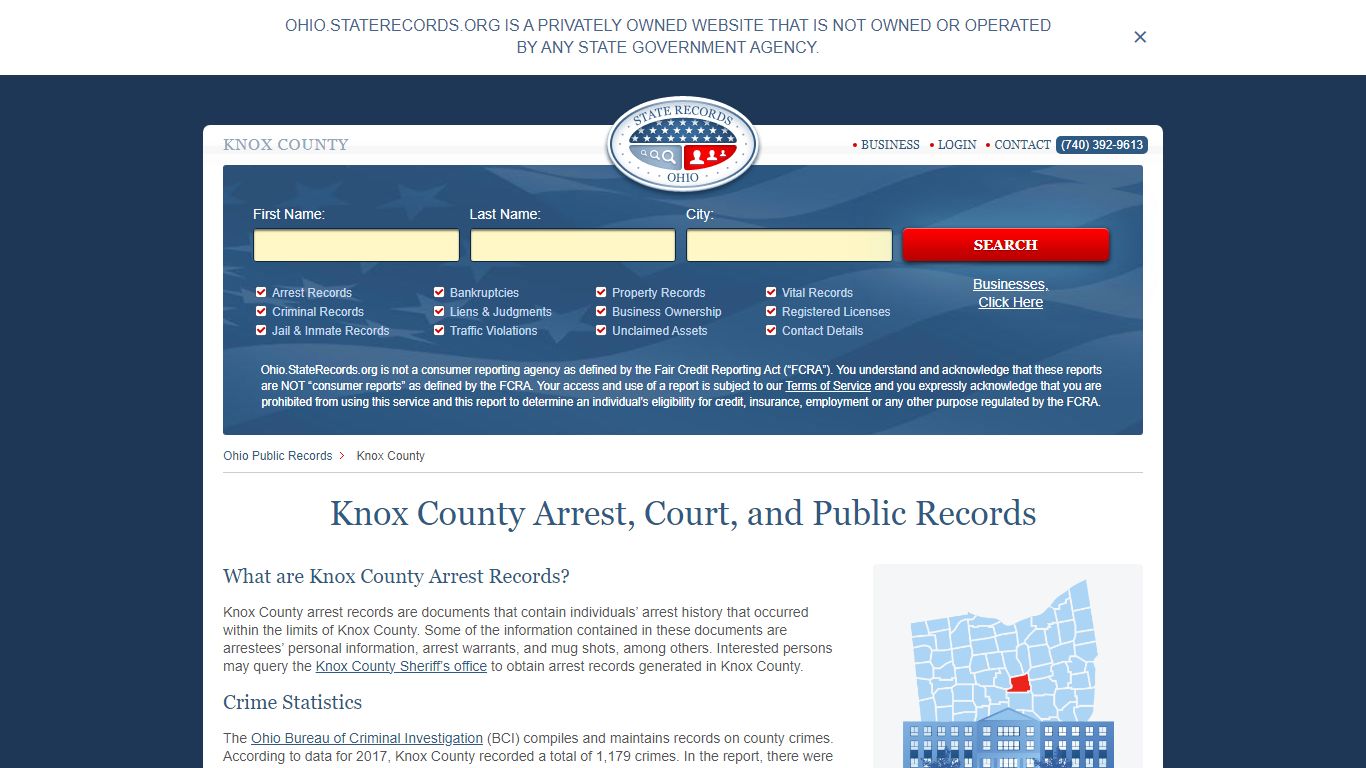 Knox County Arrest, Court, and Public Records